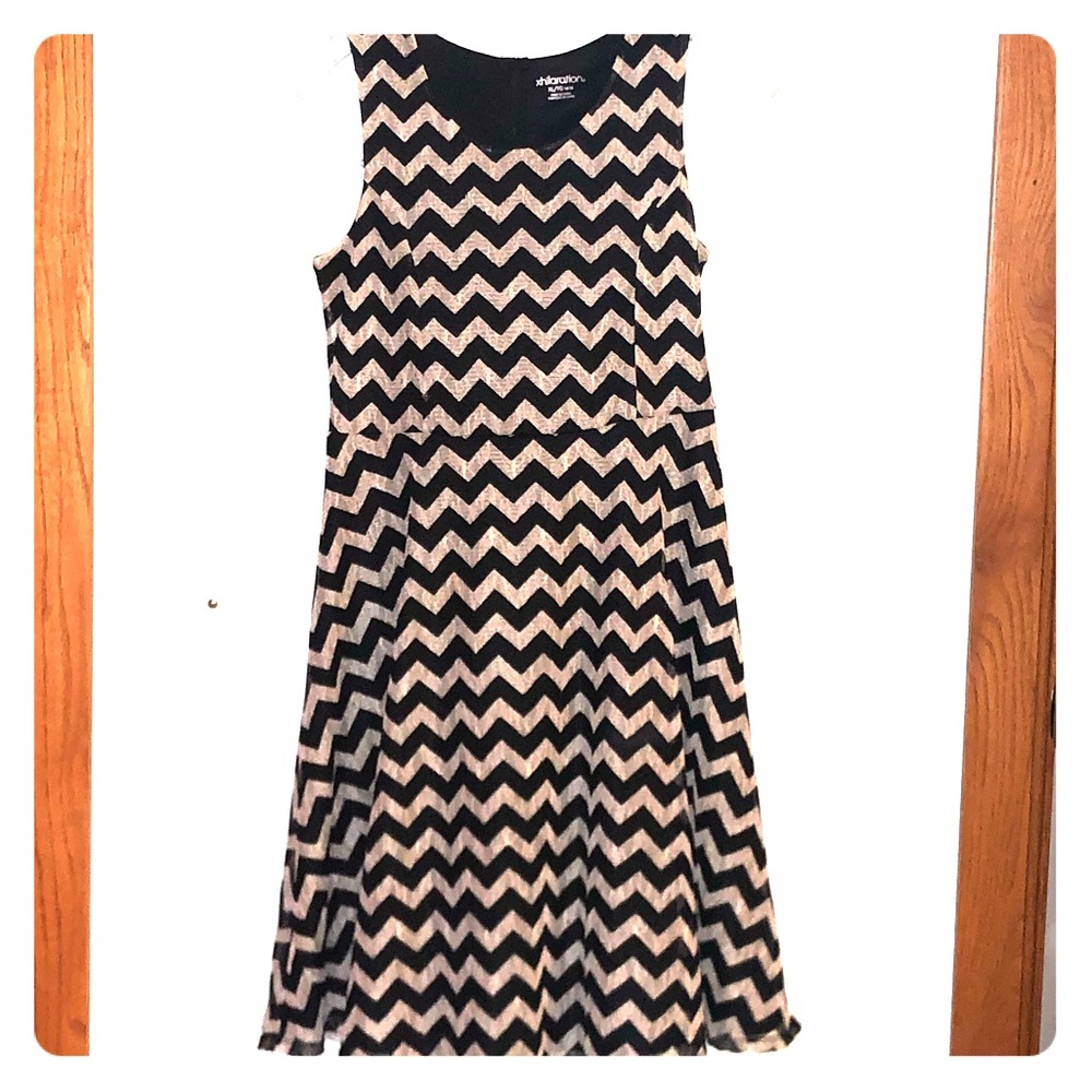 Black & White Chevron Dress  |  Xhilaration